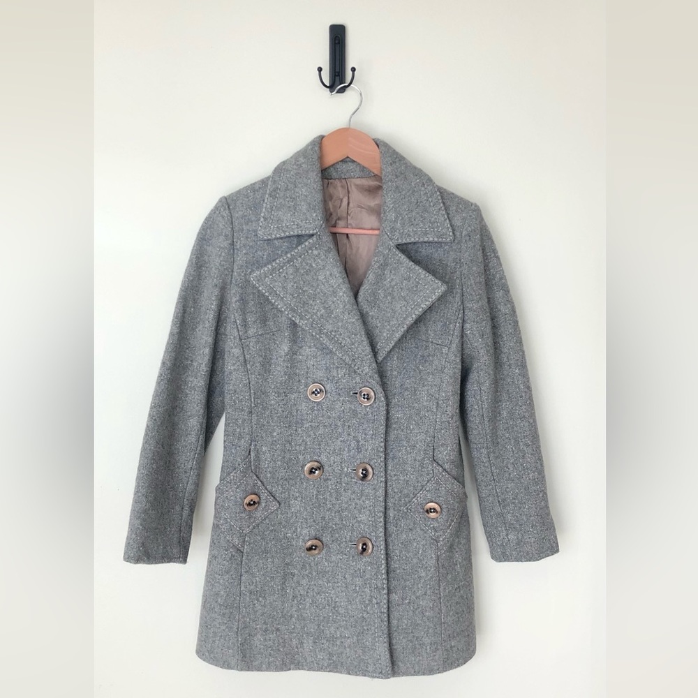 Grey Vintage Pea Coat